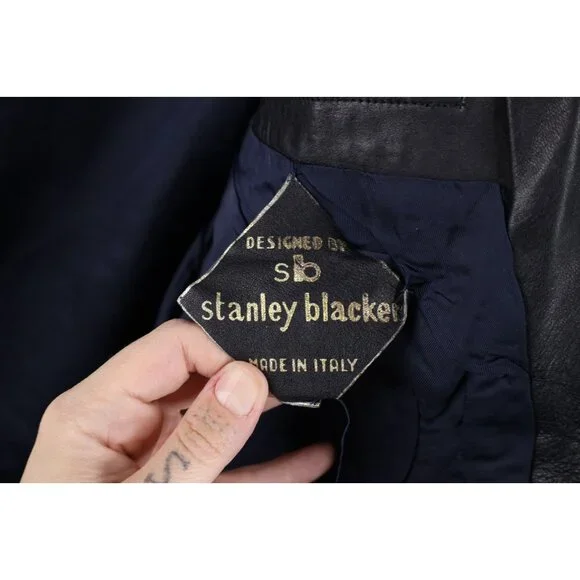 Vtg 70s Streetwear Mens 40 Distressed Safari Bush Leather Shirt Jacket Shacket